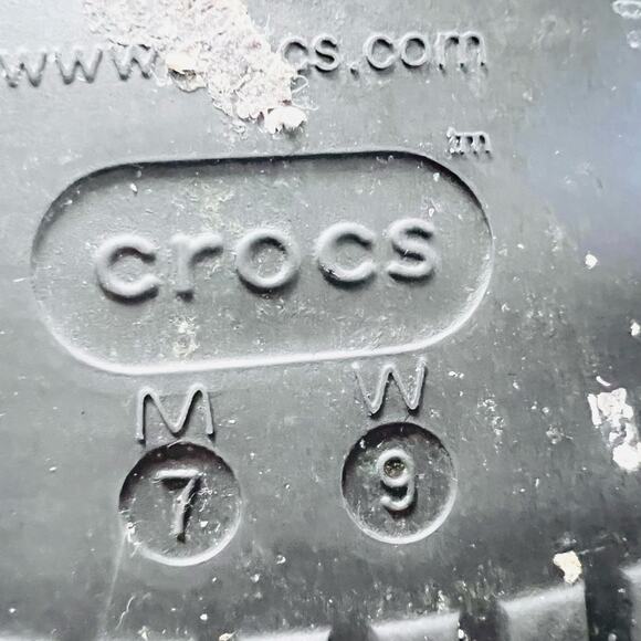 Crocs Mega Crush Platform Chunky Slingback Sandals Women 9 Men 7 Black - Picture 6 of 6